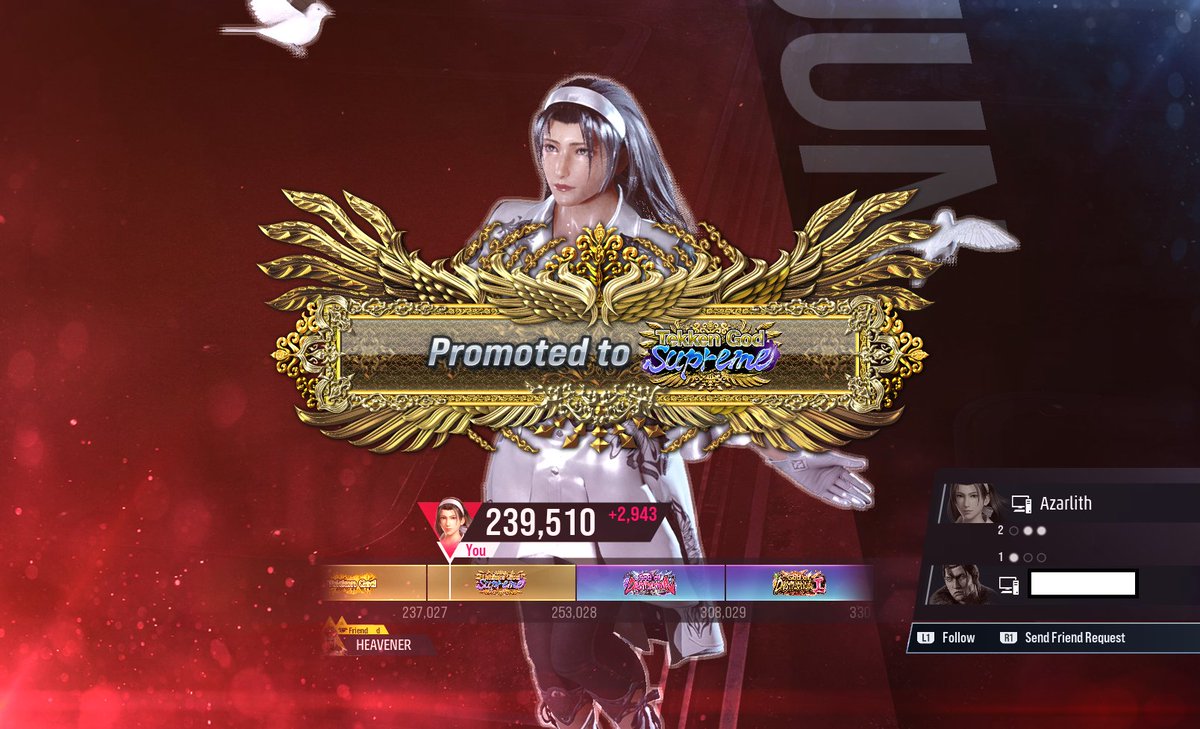 Azarlith's tweet image. We finally reached TGS in #TEKKEN8! I had clean up a lot of my gameplay and lower the amount of risky moves I used, but now we are here!

#tekken8jun #jun #T8_Jun