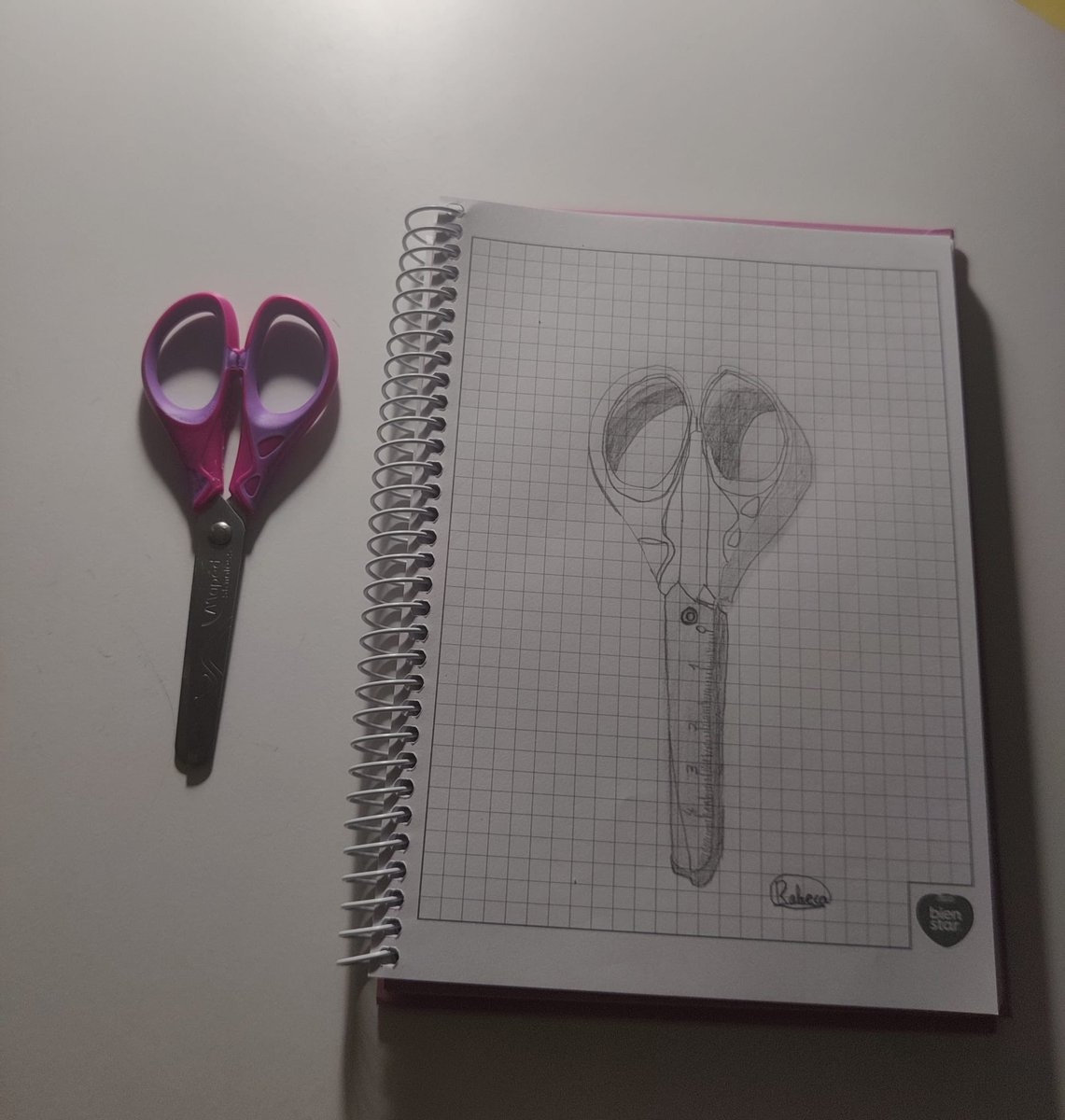 En casa vive una pequeña gran artista. Siete años: