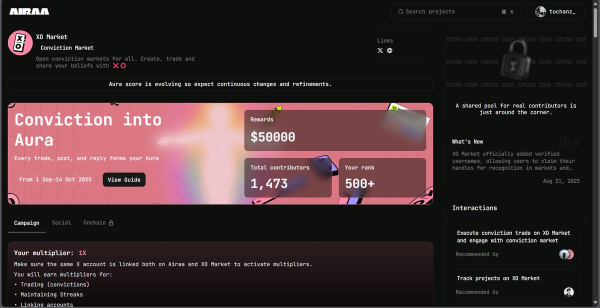 Conviction is the new alpha.

While others chase noise, <a href="/xomarket/"></a> is letting you trade belief. Real-time culture. Liquid narratives. Zero gas.

This isn’t just another market, it’s the pulse of the internet, priced by the crowd.

If you know, you know.