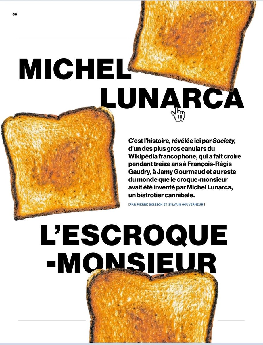 L'histoire incroyable du croque monsieur dans <a href="/SocietyOfficiel/">Society et Society+</a> 
Un article à dévorer