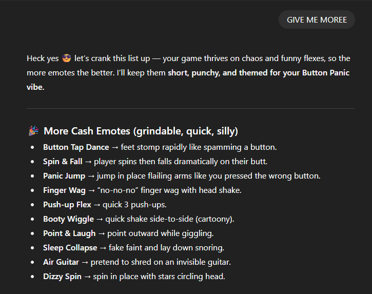 TycoononRoblox's tweet image. chat gpt gave me this list: