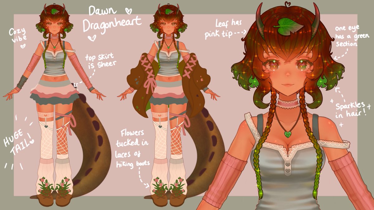 DragonheartVGen's tweet photo. 🍁 Autumn VGen re-opening! 🍁  

USD:
🍂 Rigging- 737
🍄 Model art- 670
☕ Decorated Portrait- 73 
🌻 VTuber design- from 113
🌱 Ref sheet- from 73

50 completed commissions 🎉 
All 5-stars! ⭐🌟  
- 
As a disabled full-time artist, your support means the WORLD ♡ 🌍 https://t.co/VYOESDhIQO