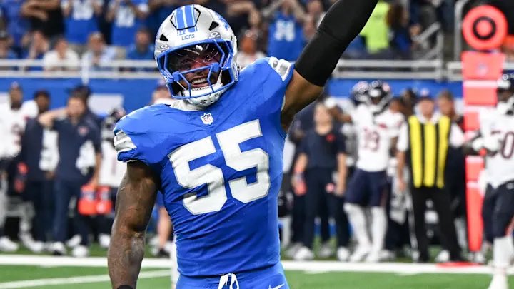 Spenmorax's tweet photo. PLEASE don’t forget what Derrick Barnes did today against the Cleveland Browns.

6 tackles and a QB hit but that doesn’t even begin to explain his impact.

He was IN THE BACKFIELD ALL DAY and blowing up plays which allowed other people to clean up. DB played his ASS OFF. https://t.co/UcYv2doJ05