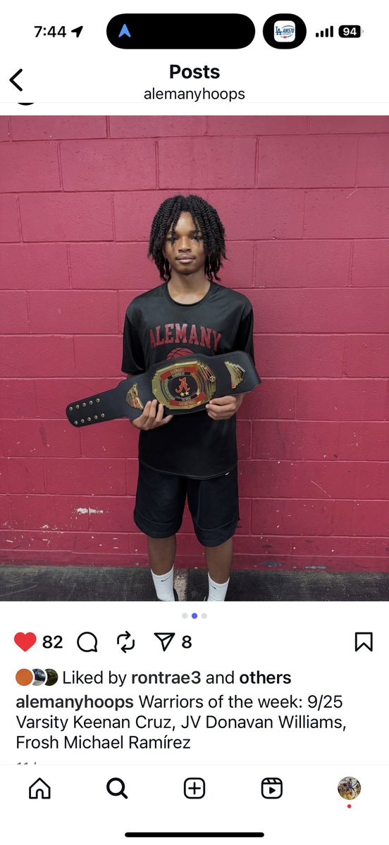 DWilliams2029's tweet photo. JV Warrior of the Week! https://t.co/8vCkjclAi4