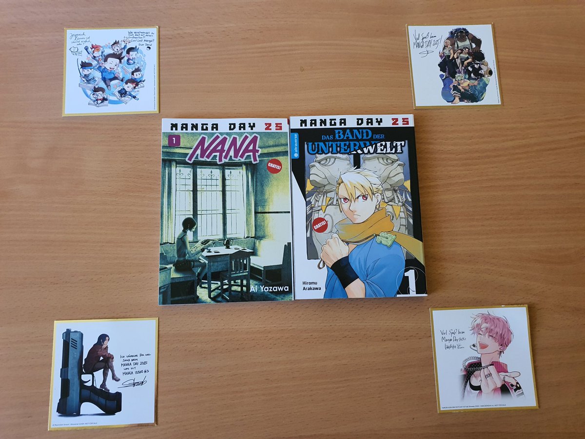 AdventureHolmes's tweet photo. #mangaday2025 #mangaday25 #mangaday So dieses Jahr war ich Solo unterwegs. Hat dadurch auch alles etwas länger gedauert. 22 Gratis Manga durfte ich dadurch mein Eigen nennen. Das Gewinnspiel  dieses Jahr handelte Rund um die Truppe von My Hero Academia. https://t.co/PWNjbybhpp