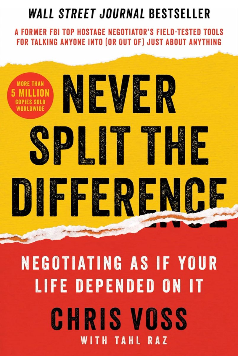 MindBranches's tweet image. “Never Split the Difference: Negotiating As If Your Life Depended On It”
(summary in 4k)