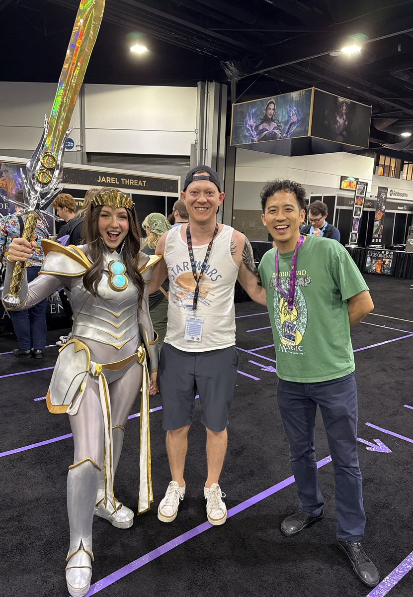 DoubleStrikeJoe's tweet photo. Thanks @TaaliaVess &amp; @jfwong for taking a second to snap a quick pic! #MagicConAtlanta https://t.co/DMpt8iHe5r