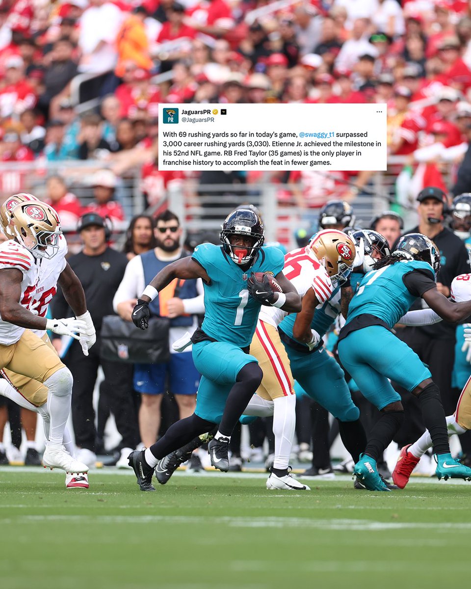 Nice way to pass 3k 😅

<a href="/swaggy_t1/">Travis Etienne Jr⁶𓅓</a> | #DUUUVAL