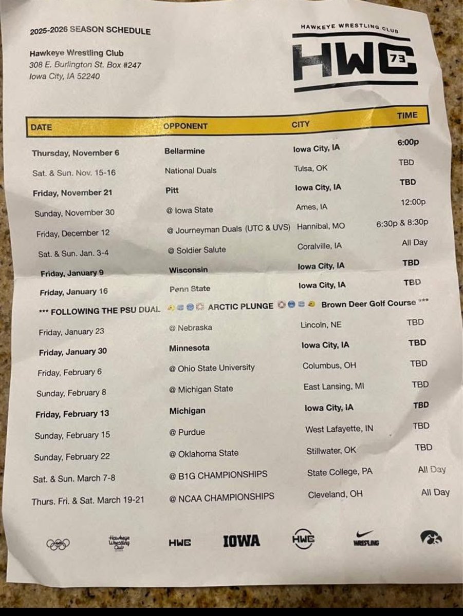URLY_Rob's tweet photo. @rossbchek So is this schedule accurate? https://t.co/VUH3AYRz27