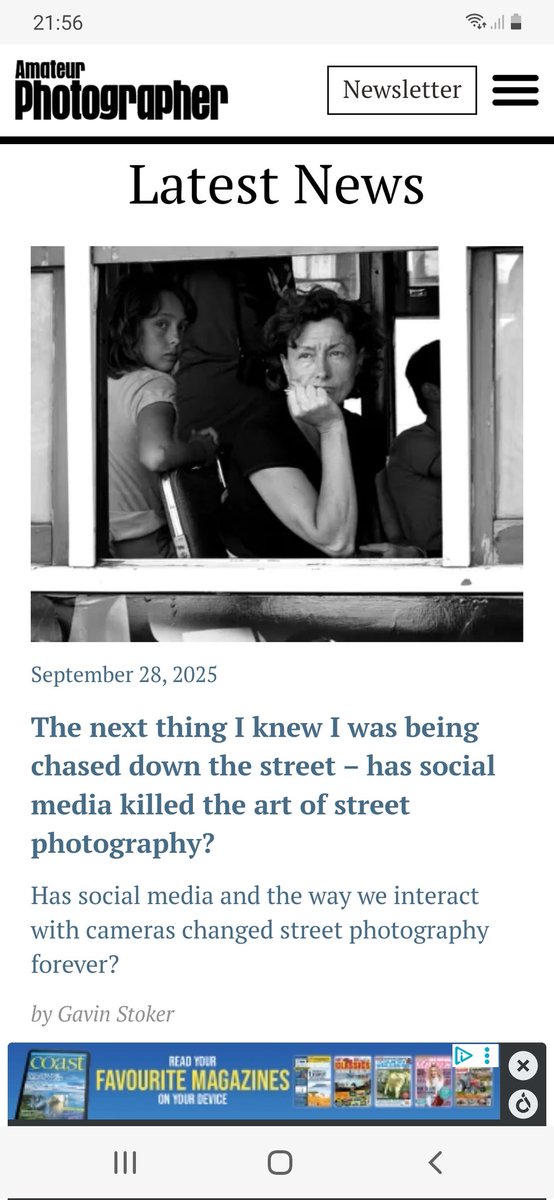 Why was I chased down the street? 

Find out by reading 📚 my latest opinion piece - this time on the thorny subject of street photography in the digital media age - on the Amateur Photographer magazine (@AP_magazine) website 😉