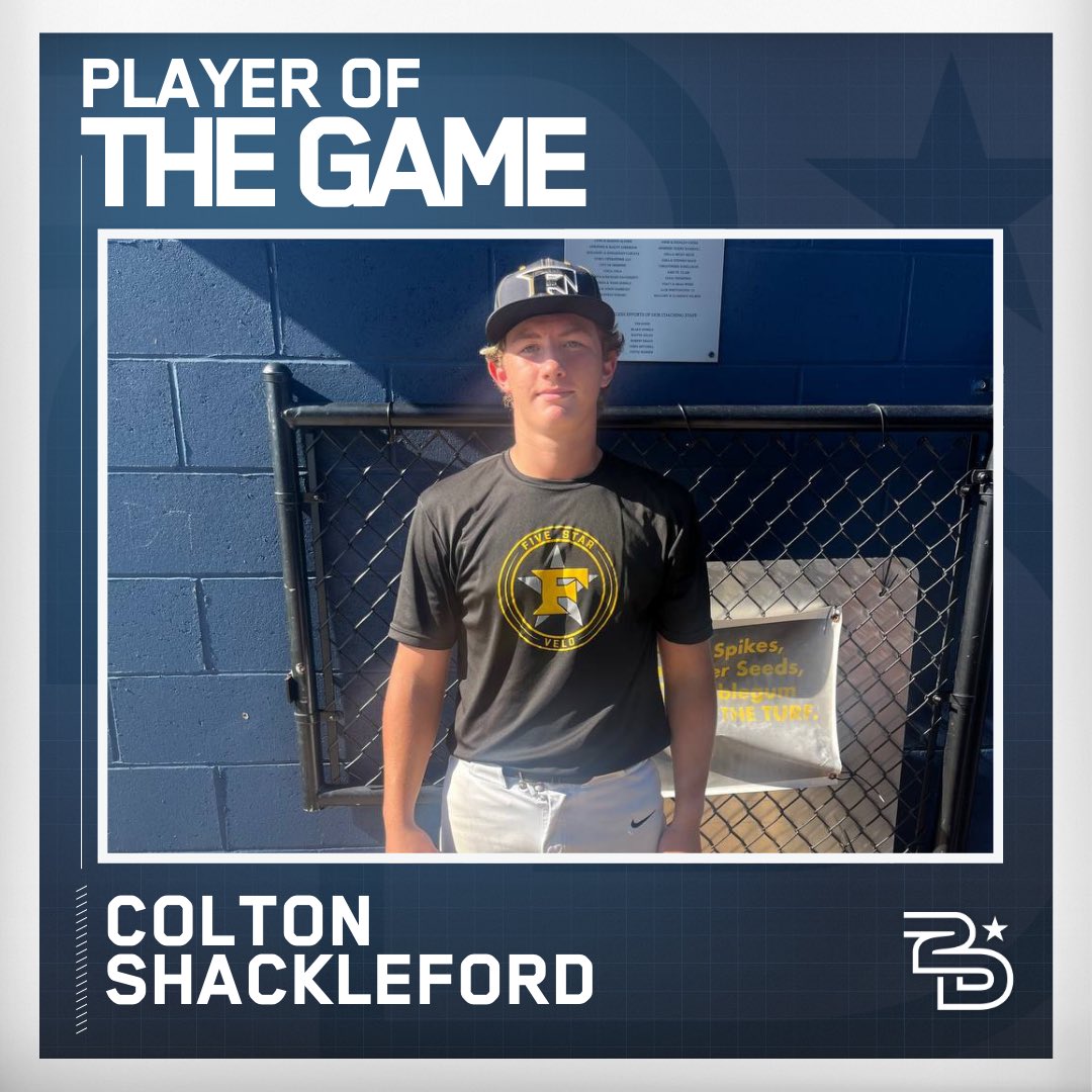 2DsportsbsbTN's tweet photo. ⭐️Player of the Game⭐️       

Colton Shackleford
@5starvelo 

#2DMemphis
@MarucciSports https://t.co/pem6Z1UpqP