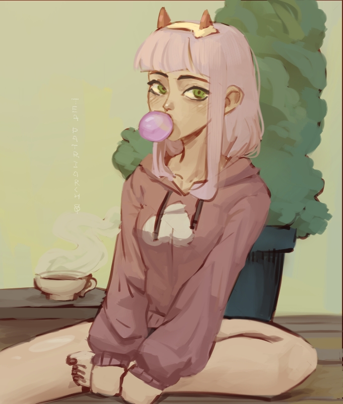 #zerotwo #DarlinginthefranXX #fanart