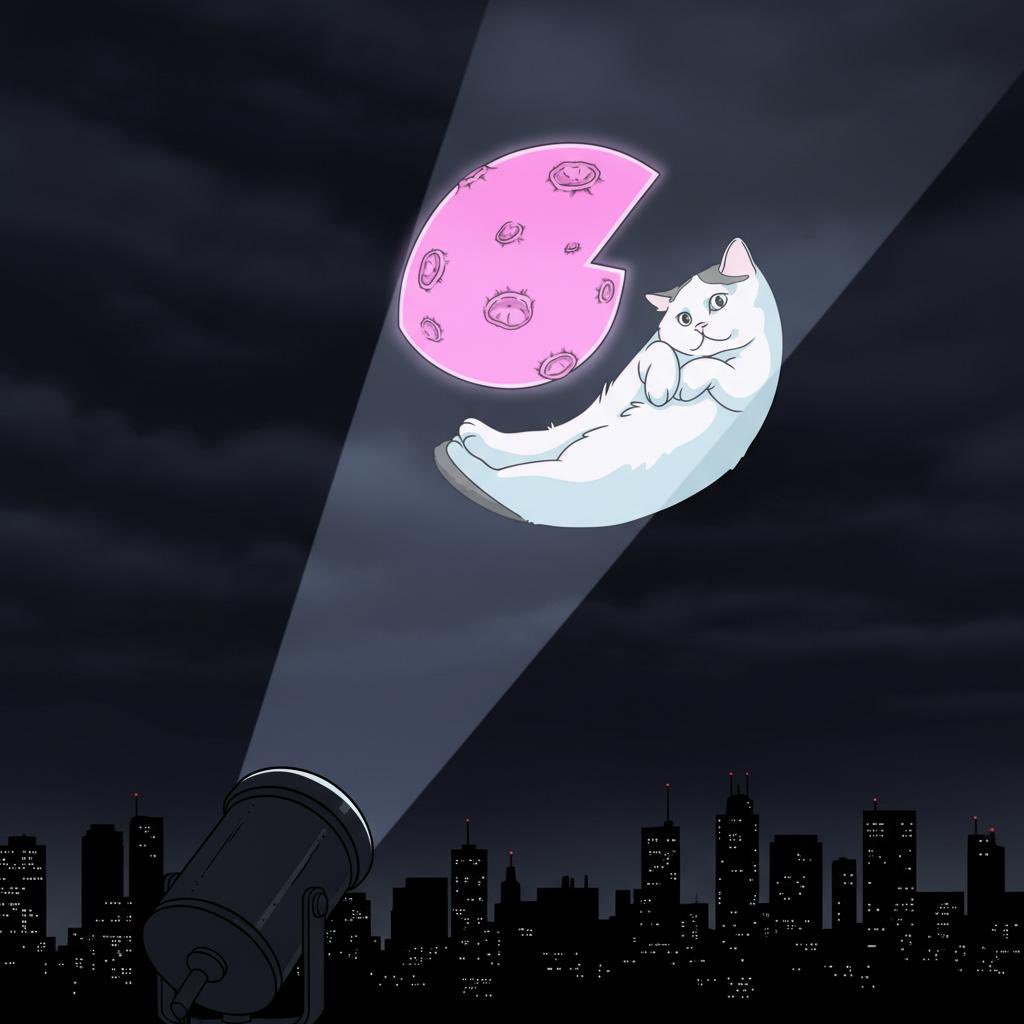 mooncatonmoon's tweet photo. They sent the cat signal https://t.co/s9PqliQUkW