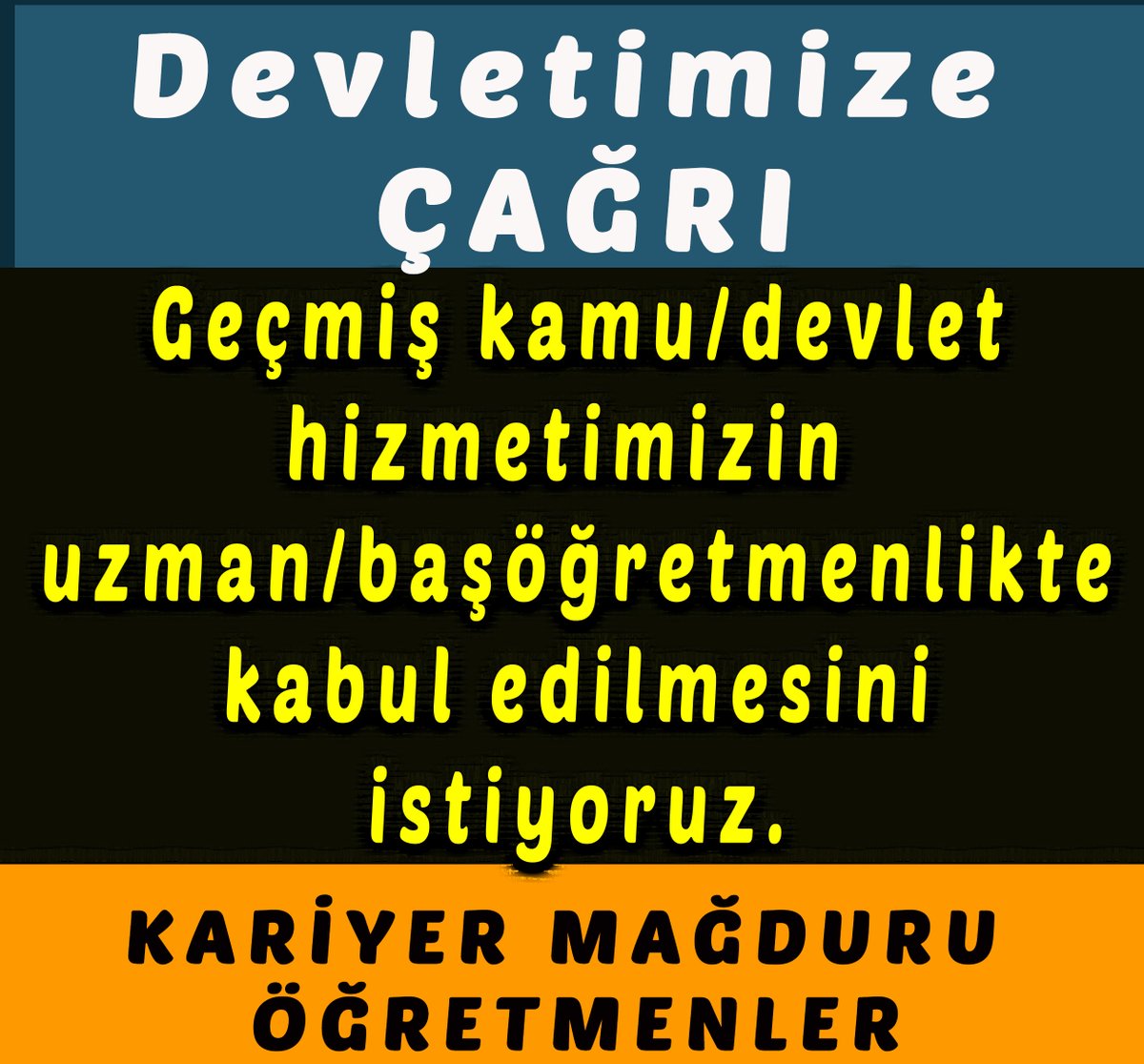 Yazan kalem siyah, 
Benim kaderimi, 
Kimseler anlamaz, 
Perişan halimi. 
#MemuraEkProtokolSart 
#GüçlüTürkiyeGüçlüLider 
#AslaKabulEtmiyoruz 
#MemurMeydanda
<a href="/RTErdogan/">Recep Tayyip Erdoğan</a>
<a href="/tcbestepe/">T.C. Cumhurbaşkanlığı</a>