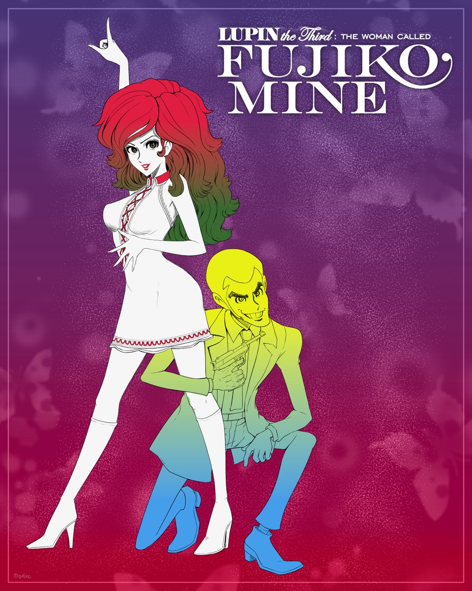 Will work on a Timelapse Video soon. But in the meantime, here's the finished result of a once shelved sketch of mine. Was inspired by a certain real life pose. Two versions for your fancy! #anime #fanart #digitalart #art #LupinTheThird #LupinIII #fujikomine