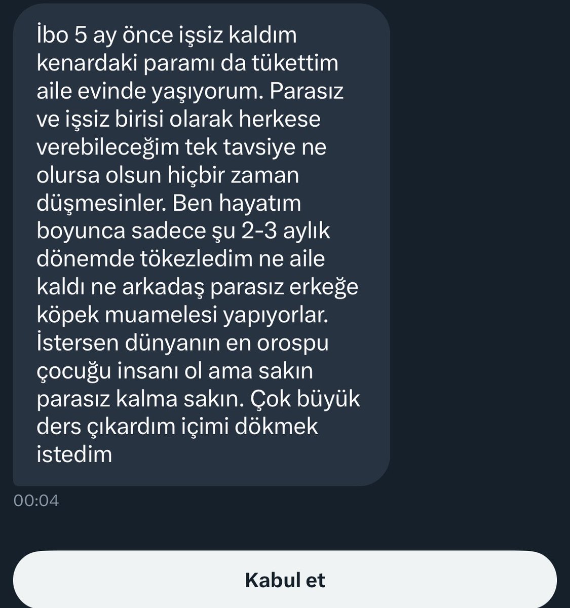 İşsiz kalmak… çok zor amk çok zor güçlü dur lordum