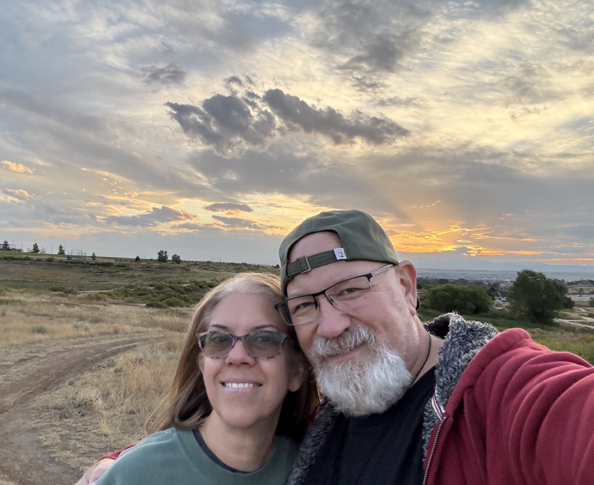 38 years ago this month you saw me sitting and watching you dance, so you plopped down on my bench and said “Hi.” 

36 years ago you sat across from me in a fancy restaurant with the ring in its box on the table between us and said “How about what?” 

34 years ago today you stood