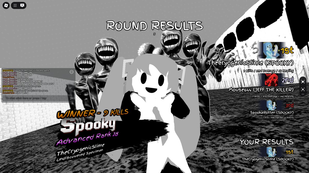 // Not gonna sugarcoat it I wasn't expecting to see myself while scrolling on this account (I was the Miku Spooky)