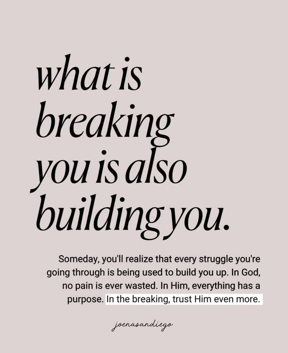 Your struggles will make you stronger.