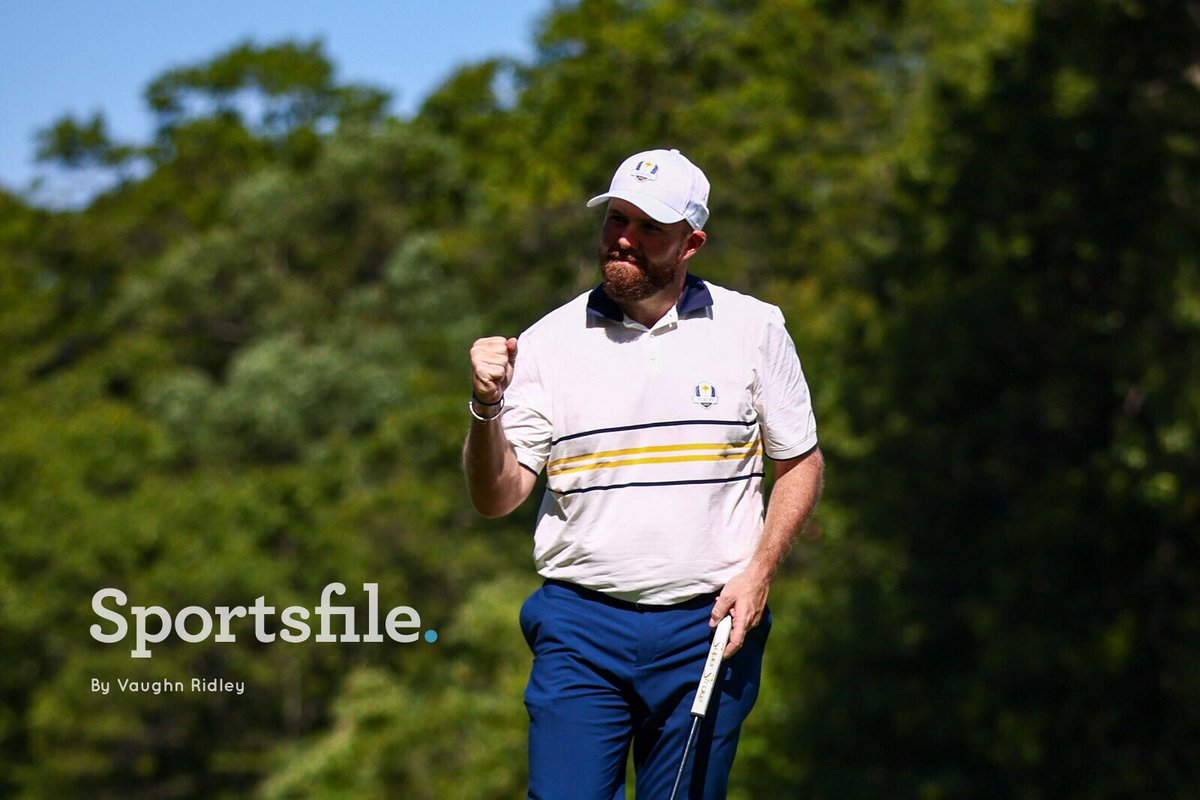 Shane Lowry wins the 18th to help Europe retain the Ryder Cup