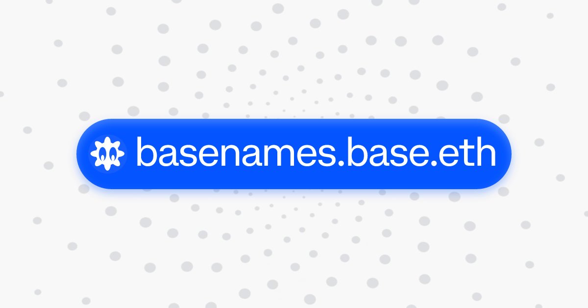 Daily interaction for the $BASE airdrop 🪂

This one’s more for new users or the forgetful ones - registering your Base name.

Here’s how:

 - Visit: base.org/names
- Enter your desired name 
- Register the domain

It’s a very basic step, so if you’re already active on