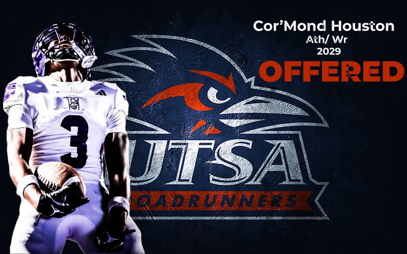 #NothingbutGod 
I’m Blessed to have received my 1st offer 4 games into my Freshman Season on varsity. I would like to give thanks to <a href="/CoachJP3/">Joe Price III</a> and <a href="/UTSAFTBL/">UTSA Football 🏈</a>!!! <a href="/GPowersScout/">Greg Powers 🏟️</a> <a href="/dctf/">Dave Campbell's — TexasFootball.com</a> <a href="/JScruggs247/">Jordan Scruggs</a> <a href="/247Sports/">247Sports</a> <a href="/247recruiting/">247Sports Recruiting</a> #gotimesportsgroup