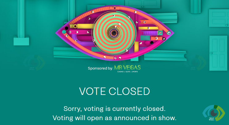 BB Nutters (@bbnutters) on Twitter photo Meant to be voting for the "evil eye" but the site says closed... guess Big Brother's playing mind games with us already! Typical #BBUK 22 chaos. #BigBrotherUK #BigBrother Meant to be voting for the "evil eye" but the site says closed... guess Big Brother's playing mind games with us already! Typical #BBUK 22 chaos. #BigBrotherUK #BigBrother
