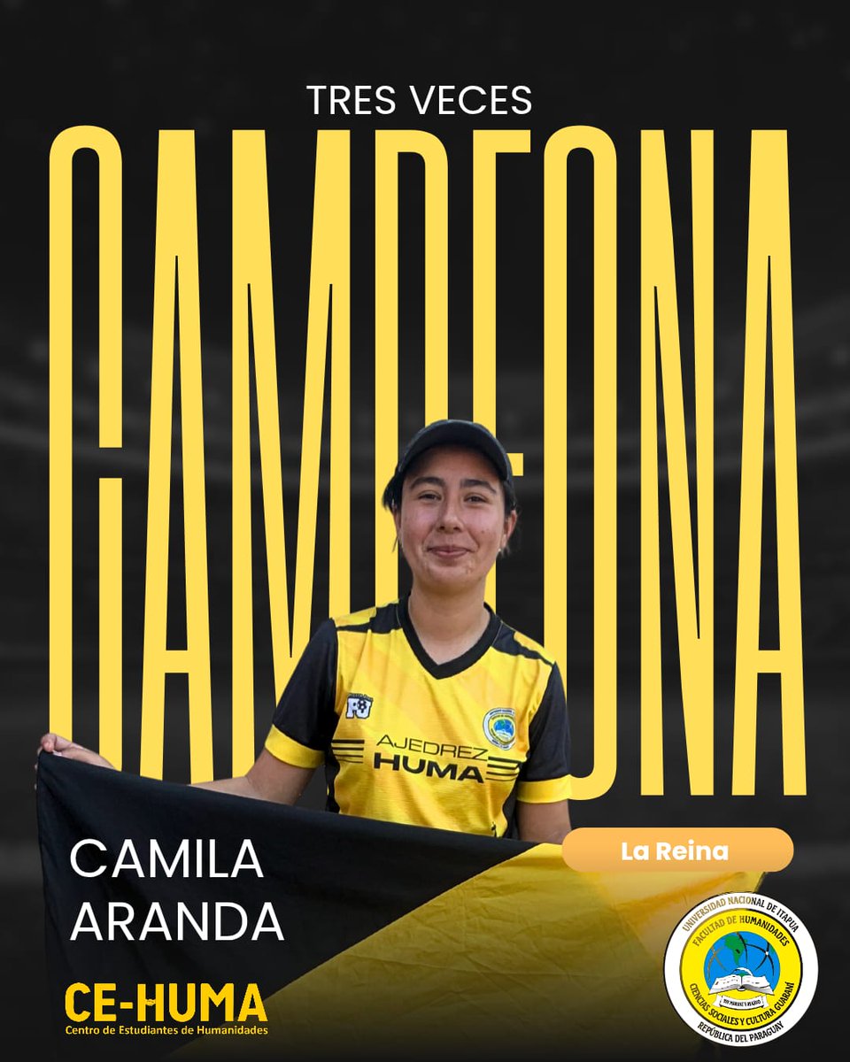 ¡Felicitaciones a la gran campeona de Humanidades en ajedrez! 🤩🥳
🌟
🌟
🌟