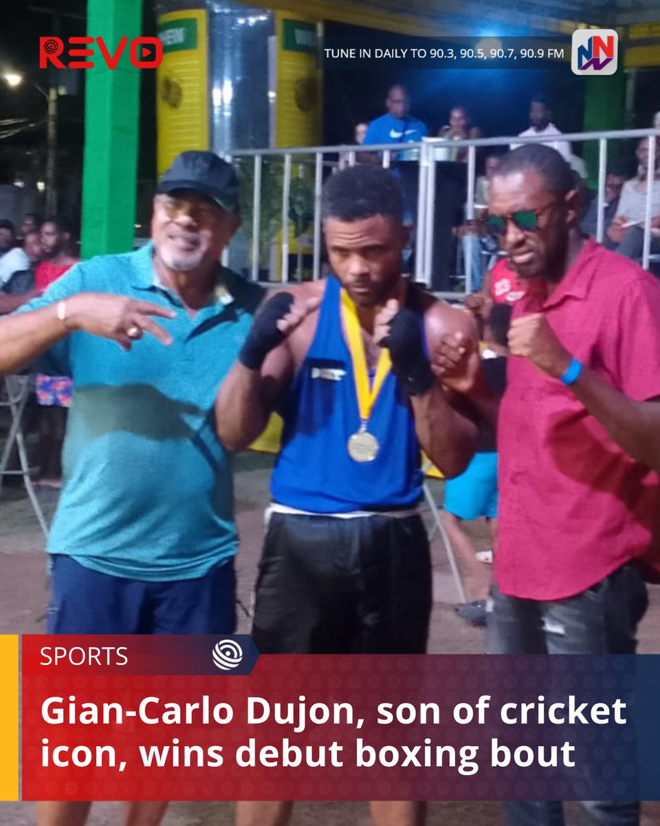 Despite showers of rain, Gian-Carlo Dujon, born in Barbados, made a memorable amateur boxing debut on Saturday night, overcoming an early knockdown to secure a decision victory over Bruce Chin in the Wray and Nephew Fight Night Series.

READ MORE HERE: revonews.ai/news/68d9a7573…
