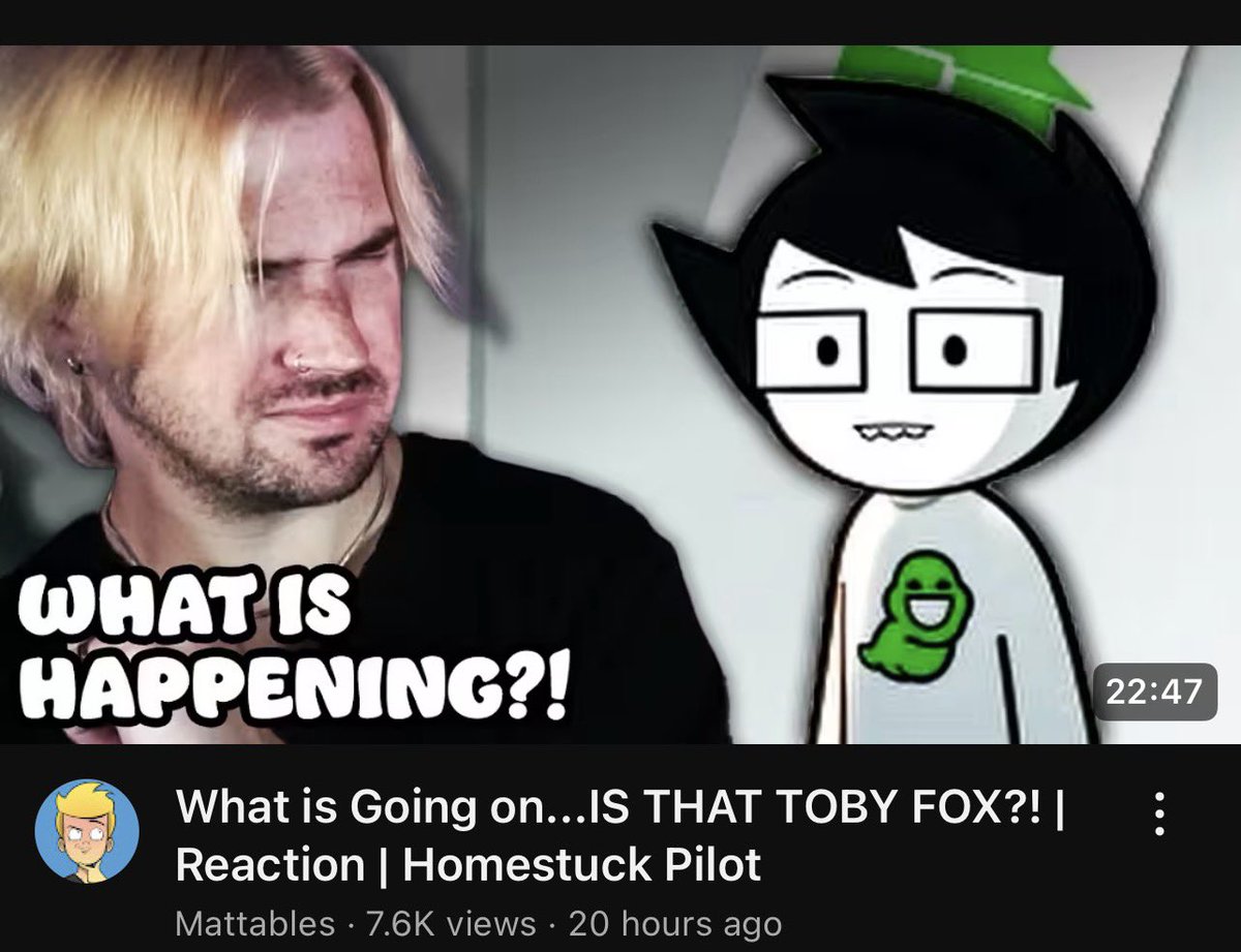 Seeing people who don’t know what homestuck is react/review it thinking they know what they are doing is painful to watch.