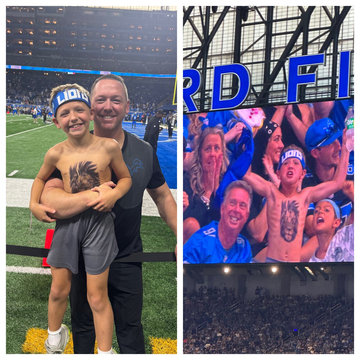 ⁦<a href="/Lions/">Detroit Lions</a> …This kid doesn’t watch cartoons cause he’s too busy getting tatted up and hitting the gym 😜🦁💪