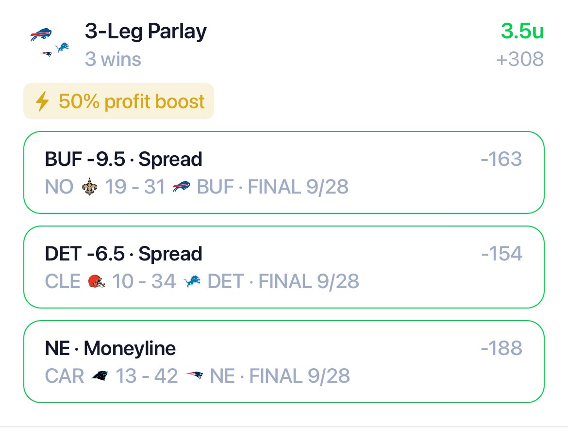 BettyBoyz's tweet photo. 1-2 +1.5 units

Be better AJ and Saquon. Just be better. 

YTD: +.8 units https://t.co/JeVUYxxy59