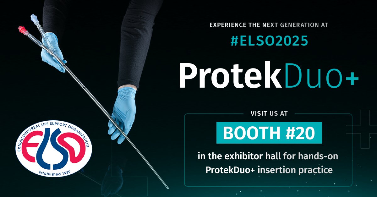 📢Discover what’s next with ProtekDuo+ at #ELSO2025. Get hands-on with our insertion practice station, and don’t miss your chance to snap a pic at our larger-than-life photo spot 📸
Let’s make ECMO innovation unforgettable. See you there!
#ProtekDuoPlus #ECMOInnovation #Sponsored