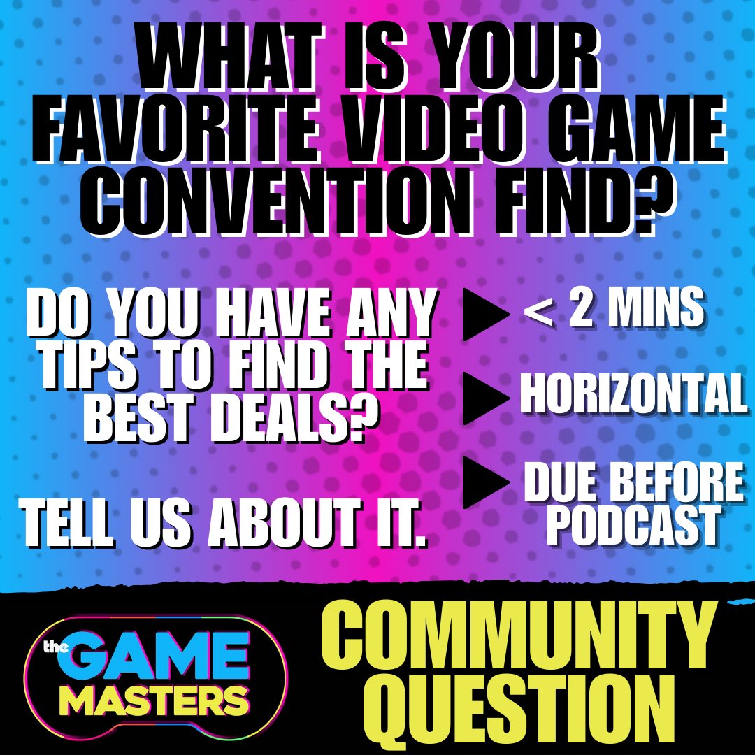 Wanna be on the podcast?! Come watch either <a href="/GamerAhmer/">Gamer Ahmer</a> or <a href="/thetechbuzz/">Stephen Heywood</a> channel as we continue our new live show podcast The Game Masters Podcast  . This Wednesday at 8 PM EST. #videogames #thegamemasters #gamerahmer #podcast #youtube #retrogaming #thetechbuzz