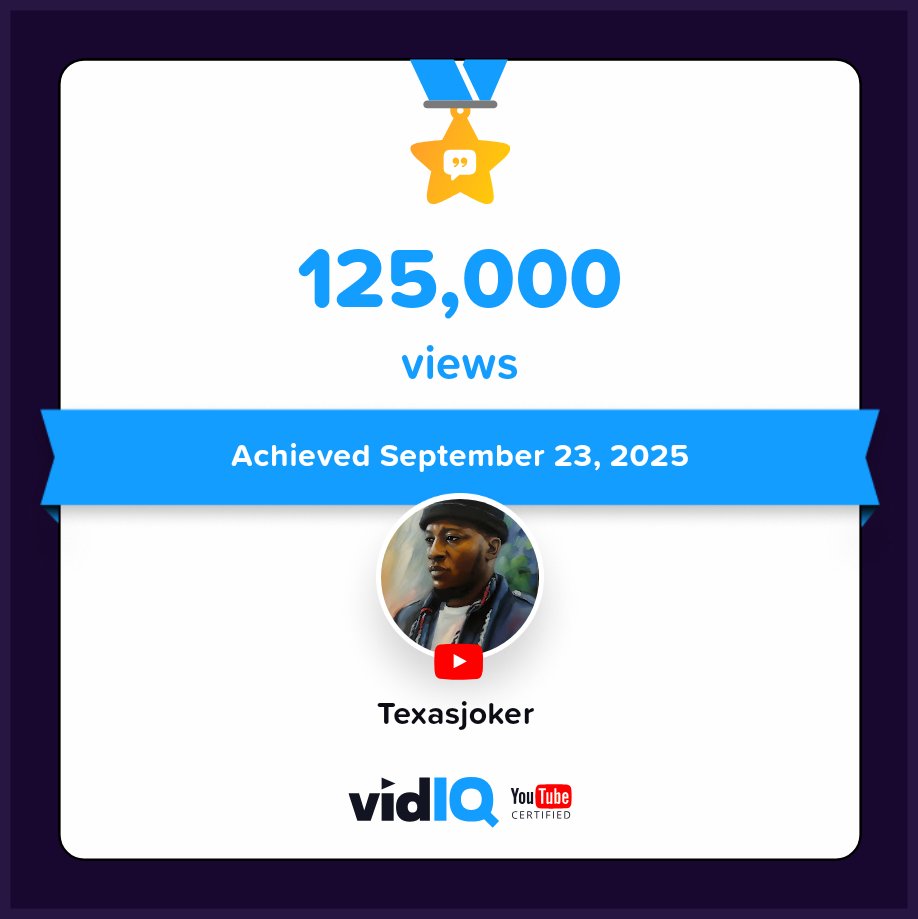 🏆 My YouTube channel achieved 125,000 views on 23rd September 2025! Track and celebrate your own success today for free with <a href="/vidIQ/">vidIQ</a> vidiq.com/certificates/F…