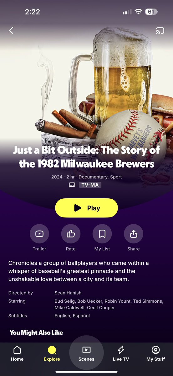 hey, hey, hey…look who’s now available on <a href="/Tubi/">Tubi</a>!!!  and…absolutely FREE!  just click here: link.tubi.tv/fvKrbgzz2Wb  <a href="/Brewers/">Milwaukee Brewers</a> #thisismycrew
