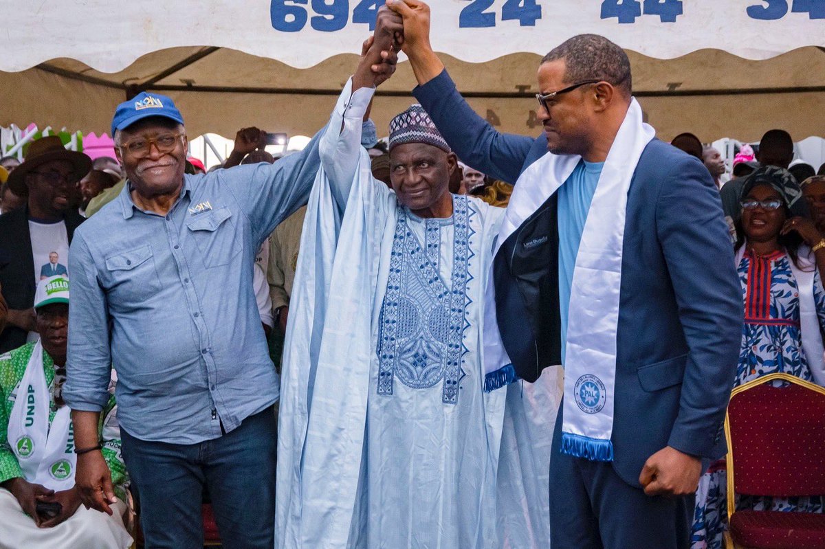 BBMaigari2025's tweet image. D-14 ⏳: The coalition grows stronger in Douala. The signal has been given. Barrister Akere Muna has joined our side — and we salute the brave populations for their warmth and determination. 🇨🇲 #BBM2025 #NUDP #AKERE #ATEKI #Coalition
_____________________________ 

JJ-14 ⏳: la…