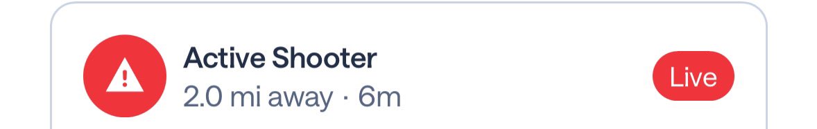 Why do I live in a country where this is a common thing? I am safe but on lockdown. Scary as fuck.