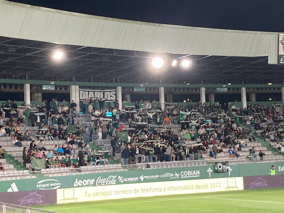 Estadio Municipal A Malata. 26 septiembre 2025. Racing 0 vs Guadalajara 0