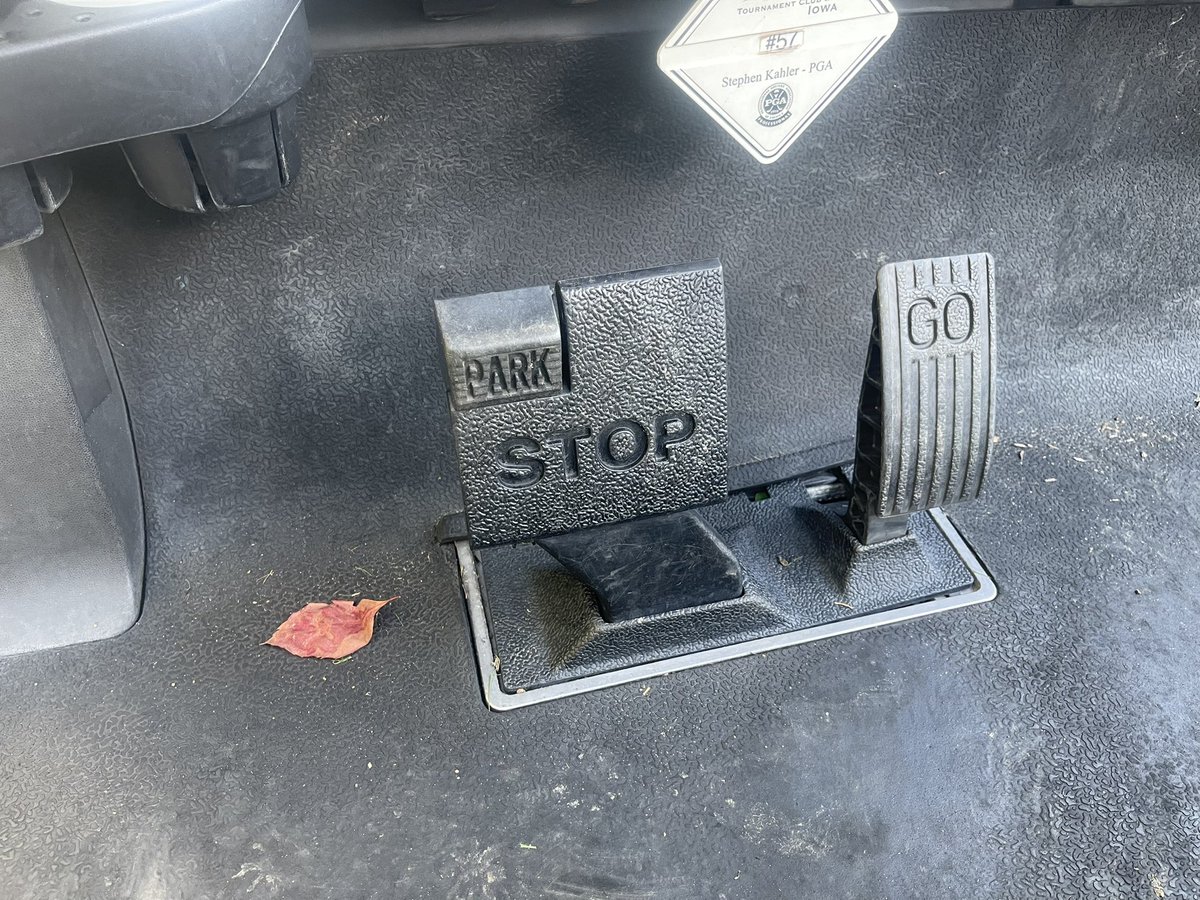 Golf should be free if you use carts like this. The worst brake system in the entire world.