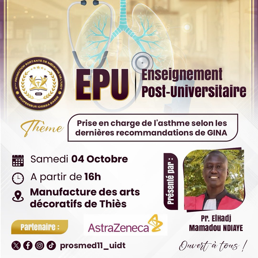 ProsMed11uidt's tweet photo. Nous vous attendons massivement🥰
#doctorstobe #uidt #madeinsenegal #thies #senegal https://t.co/OjzfF5KbNk