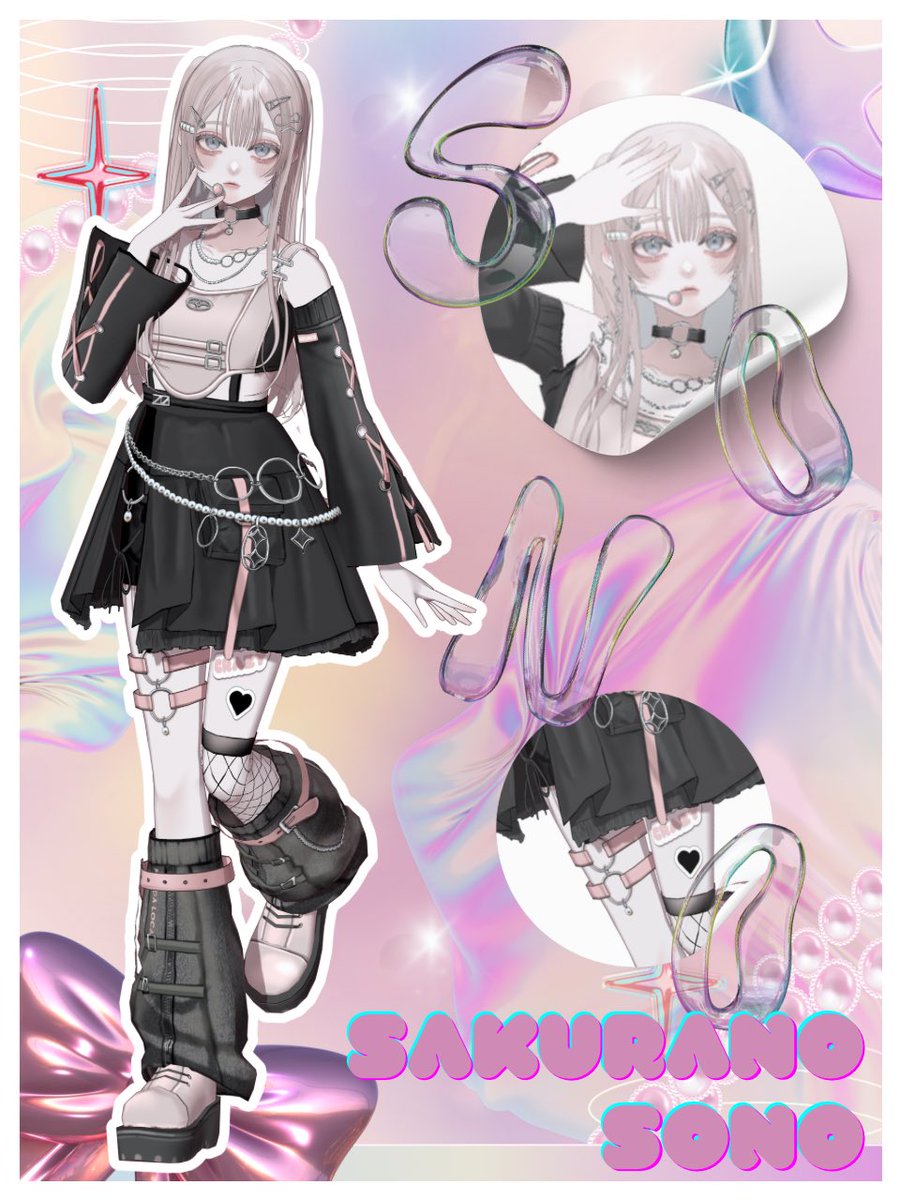 sonochams2's tweet photo. #おはようVtuber 
 #9月のVTuberフォロー祭り‍ 
⋰ 🤍 ⋱ 🖤 ⋰  🤍 ⋱
はじめまして！櫻乃その🌸🍥です

アイドルオタクでアイドルを目指すVtuber♡
特徴的なボイスで心を浄化(*´˘`*)
超スーパービジュ良🦋

応援���願いします🫶
♡🔄💬で巡回します🙌
今なら最古参🦖

⋰ 🤍 ⋱ 🖤 ⋰  🤍 ⋱ https://t.co/mK4ob9oRqu