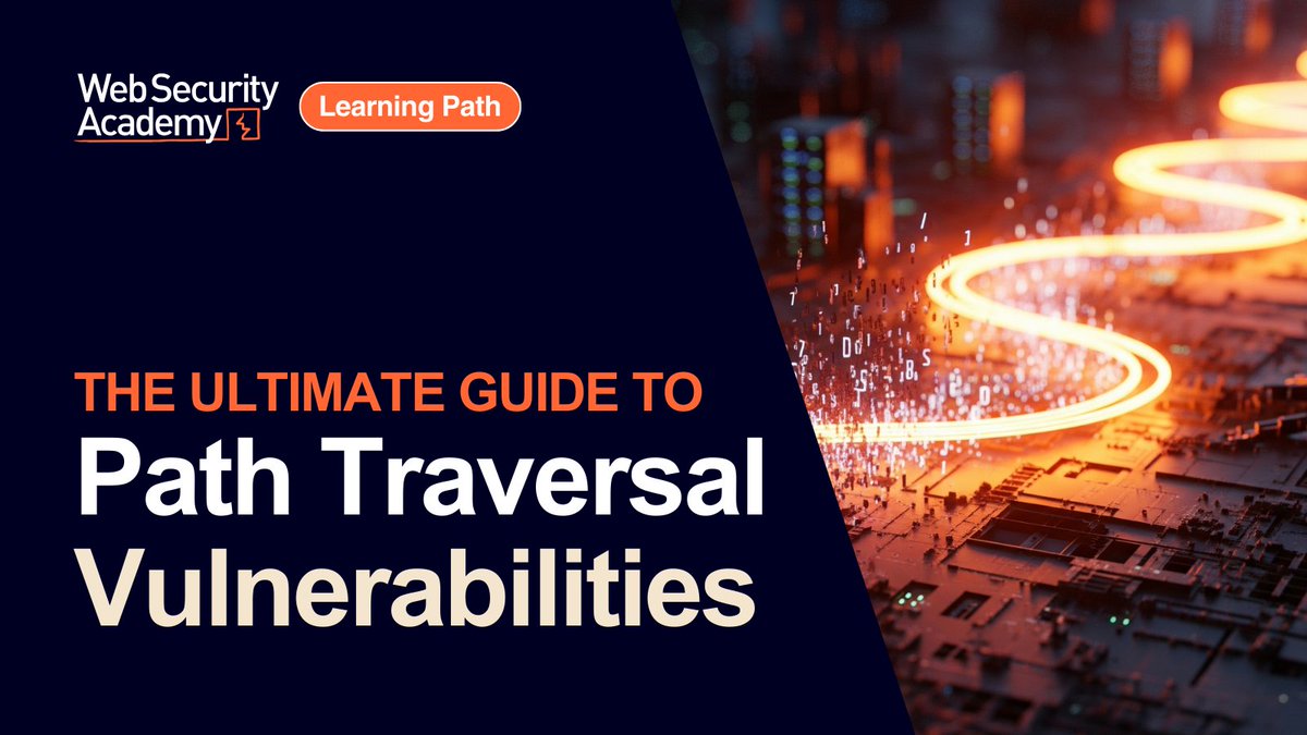 WebSecAcademy's tweet image. Learning path: Path traversal

This learning path covers path traversal vulnerabilities, teaching you how to perform attacks, circumvent common obstacles, and prevent them in your applications.
You’ll learn: 

🔶 What path traversal is and how it can be used to read arbitrary…