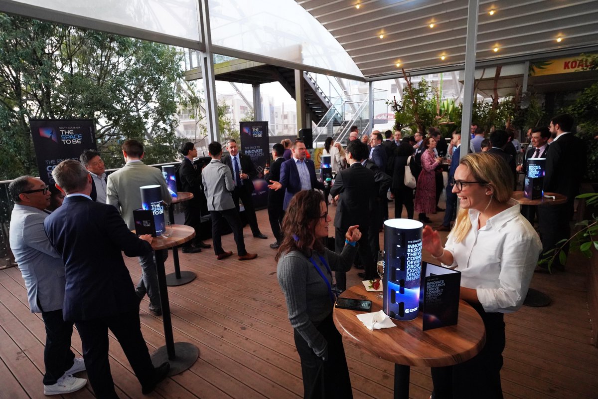 SASIC_Aus's tweet image. We blasted off to an epic week at #IAC2025 with the South Australia – the Space to Be Welcome Event on Sunday night!🌠
#SpaceState #SpaceToBe