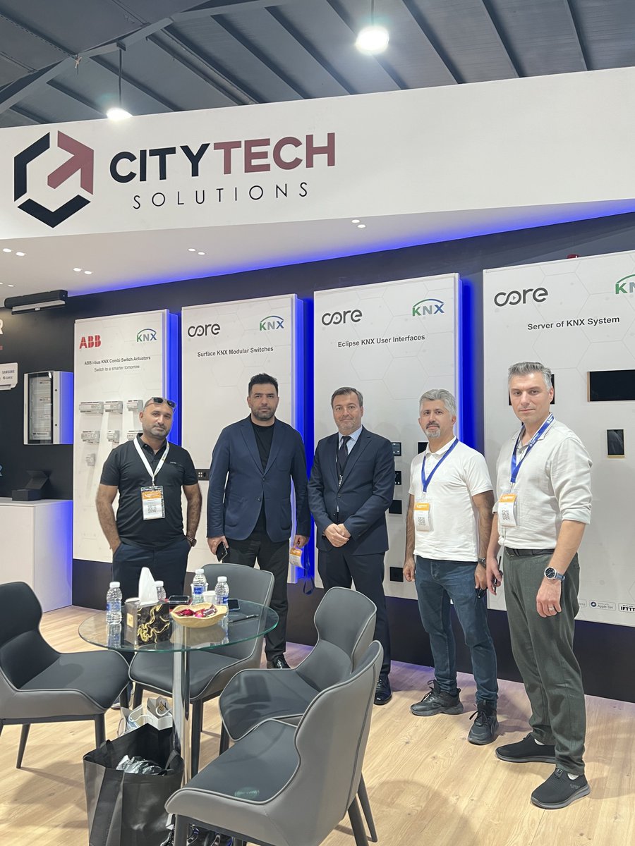 CityTech_Co's tweet photo. Final day at Construct Iraq Exhibition!
Thank you for joining us, see you again soon!

#ConstructIraq #Iraq #Erbil #Construction #Exhibition #Electric #SmartHome #BuildingAutomation #Innovation #KNX #Technology #SmartLiving #SmartBuilding #HomeAutomation
#ElevateYourLife https://t.co/qF55Zutu29