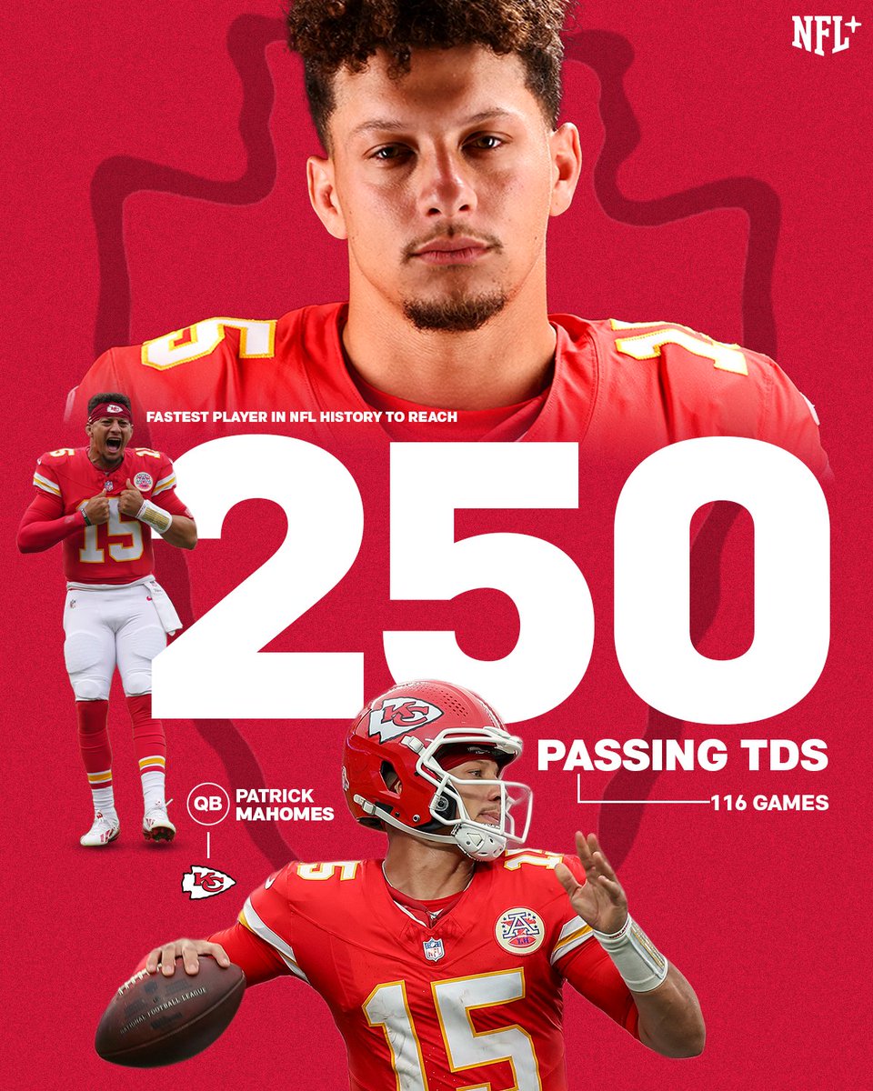 MAHOMES Youngest QB to throw 250 TDS #ChiefsKingdom #Chiefs  #chiefsvsravens