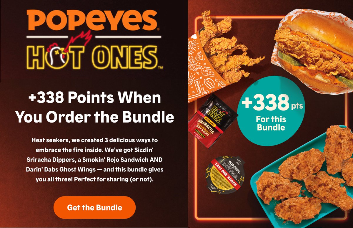 This collab between <a href="/Popeyes/">Popeyes</a> and <a href="/hotonesgameshow/">Hot Ones: The Game Show</a> was very sadly underwhelming. The only burning fire I felt was that of frustration in the lack of customer service and speed displayed by the team at the location we chose. #meh #nothot