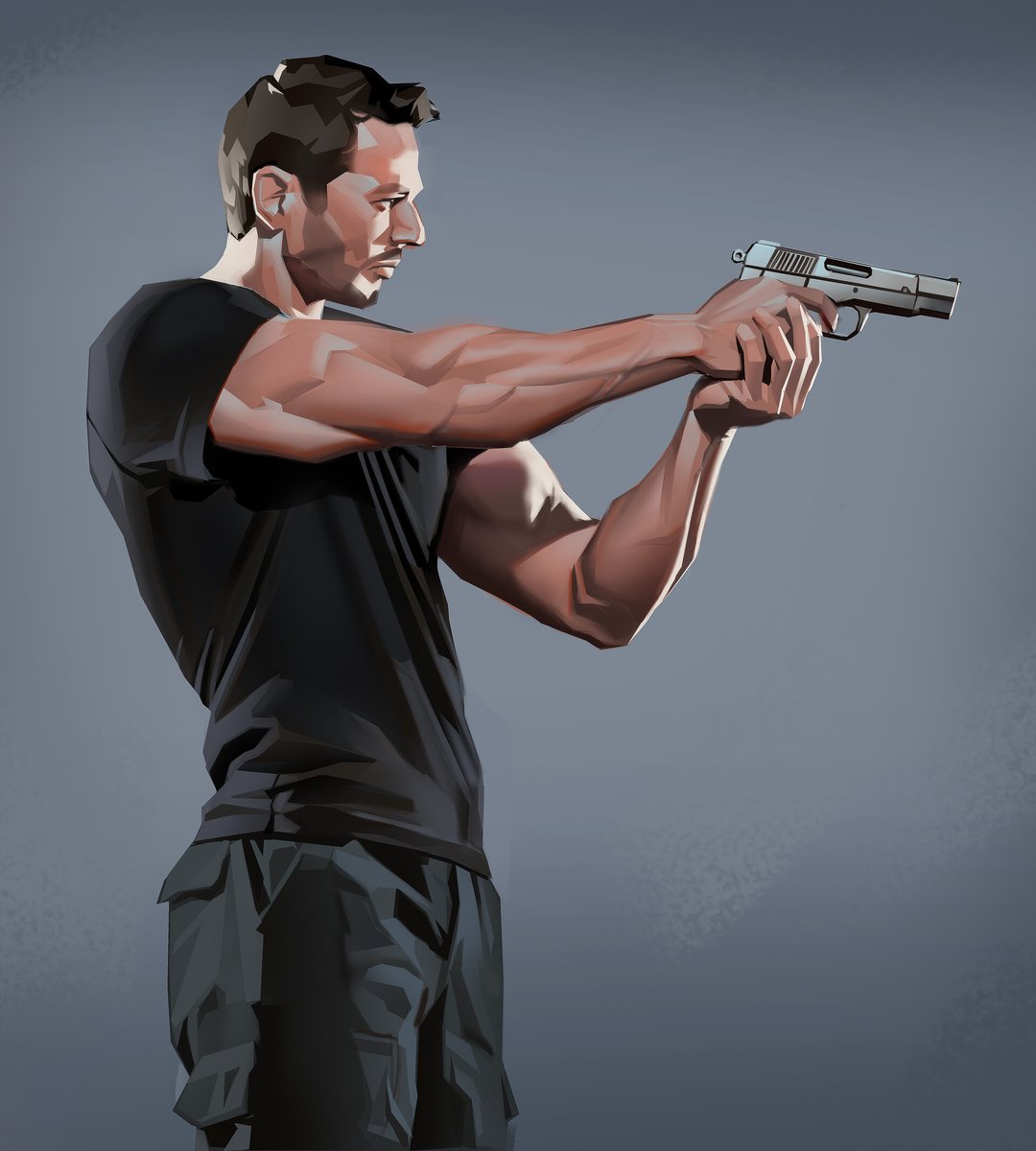 saqomolo's tweet image. Old painting study! #painting #brushstrokes #pistol #handgun #anatomy #humananaotmy #figurativeart #goals #gottogetbetter #drawing #figuredrawing #gesture #brushwork #doodles #sketch