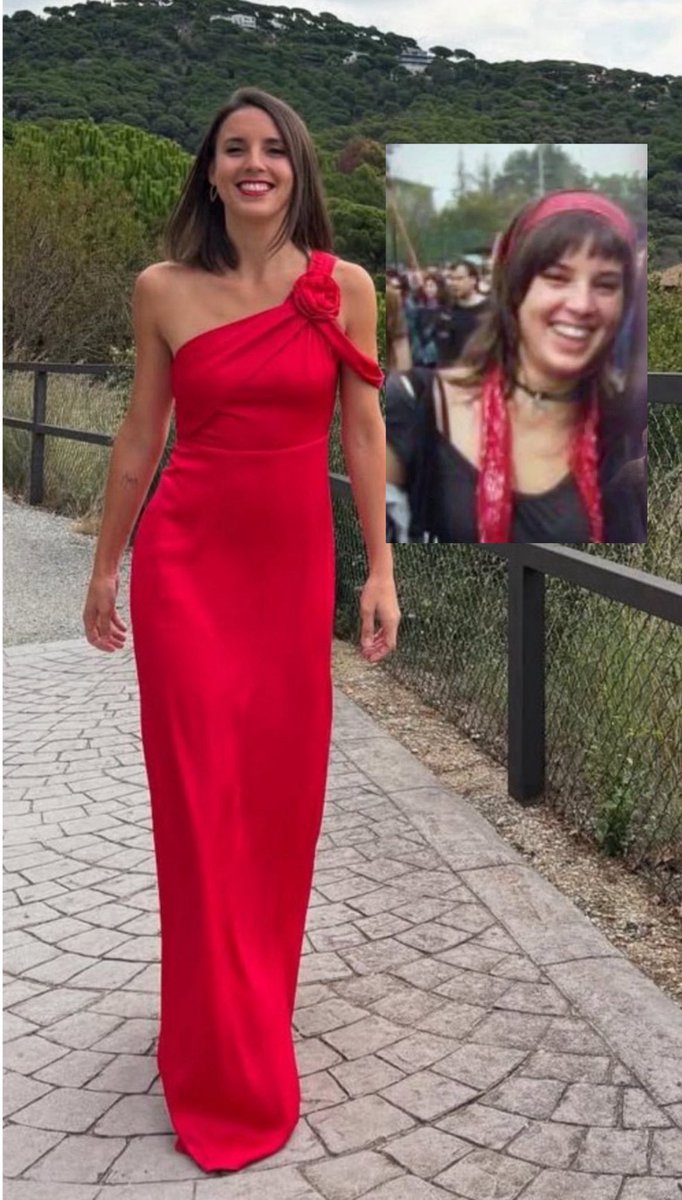 Feminista pero viste patriarcal.
Cambio climático pero el vestido de material que contamina.
Los hijos oprimen pero tiene 3.
Los ricos, si, pero viste como uno de ellos.
Pobres y racismo pero la batería de su móvil de cobalto de explotar niños negros en África. 

Reina del woke.