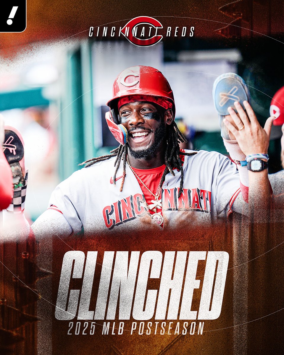 YahooSports's tweet photo. THE REDS PULL OFF THE WILD CARD RACE COMEBACK TO EARN THEIR SPOT IN OCTOBER 🤯 https://t.co/kYa97bZFGL